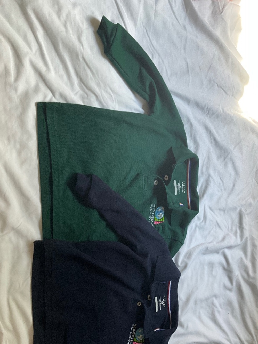 Gender Neutral Polo Long-sleeve Shirts w/ MKU logo (2-pk) Sz 3t